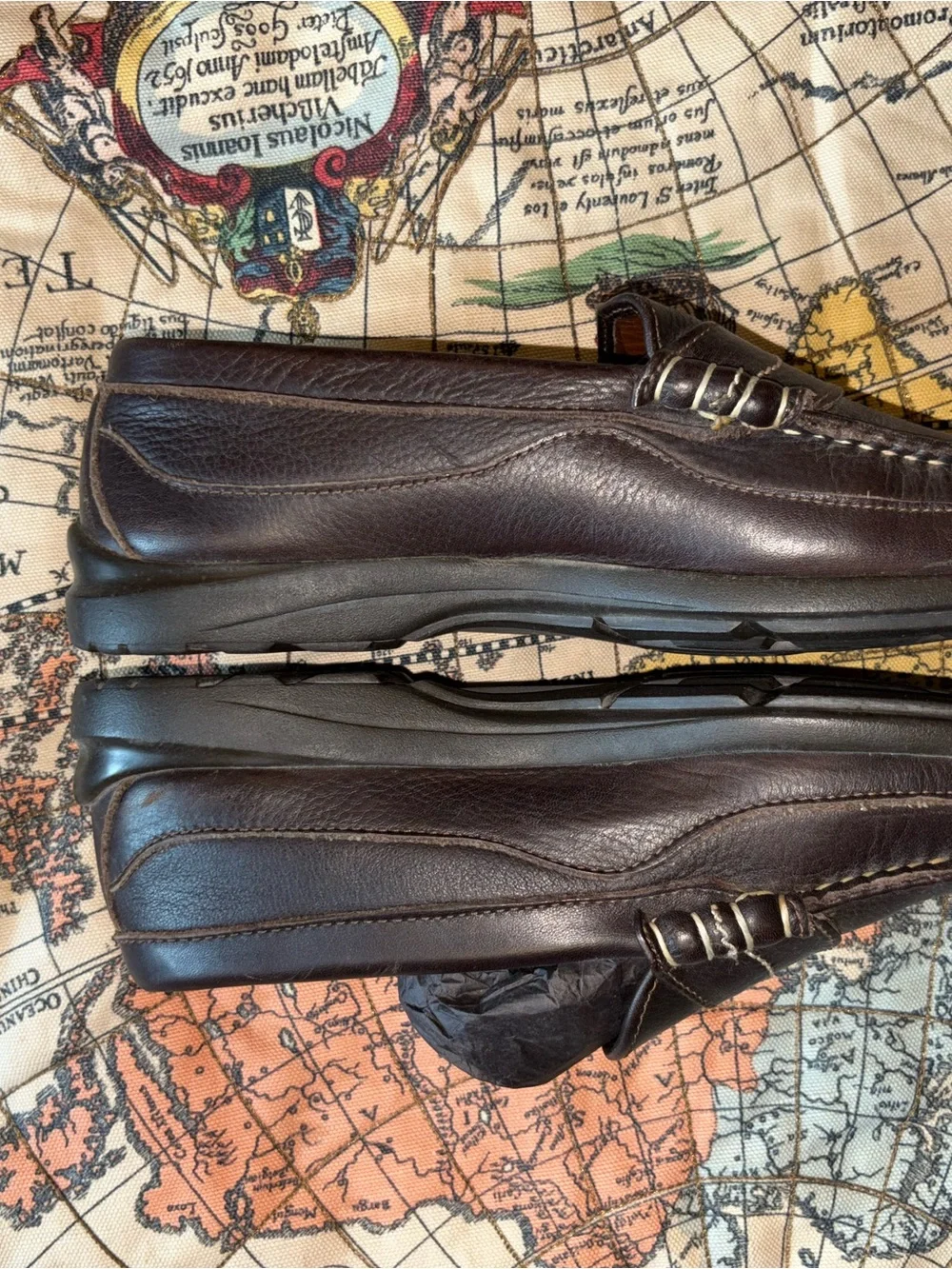 Allen Edmonds Dark Brown Leather Penny Loafers